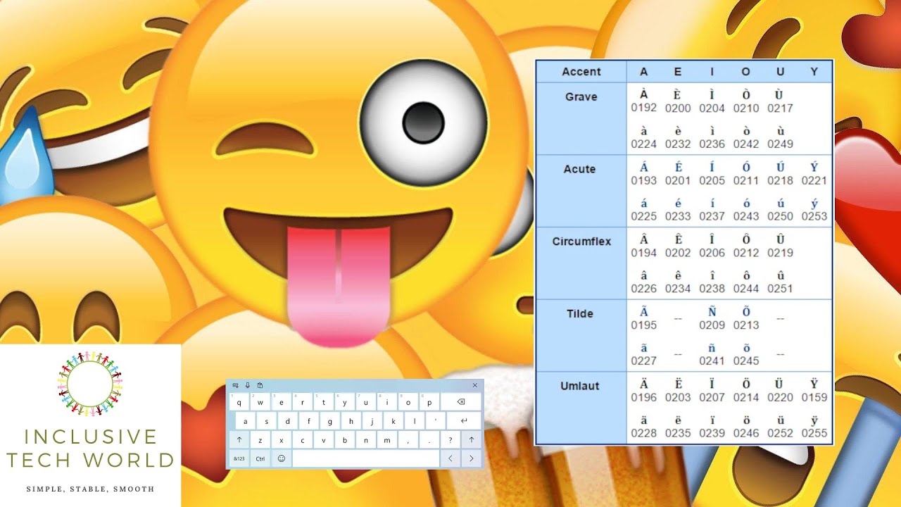 How to Type Emojis & Accents on Windows 10 & 11 InclusiveTechWorld