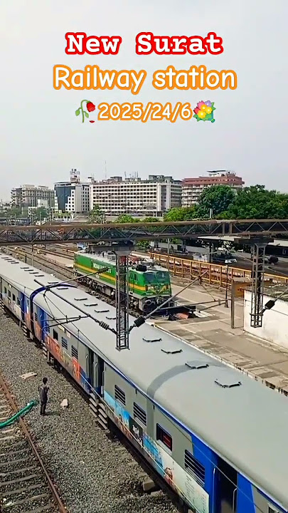 new Surat  railway station #trending #skhasibul09 #train #travel #railway #surat #Suratstation#viral