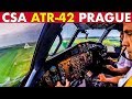 Piloting csa atr42 into prague