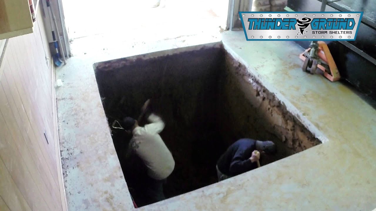 Jumbo Tall Storm Shelter Installation By Thunderground Jumbo Tall Storm Shelter Installation By Thunderground Shelters