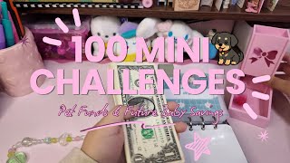 100 MINI CHALLENGES 💵 | PET FUNDS SAVINGS 🐕 #savingschallenges #cashstuffing 