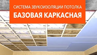 Монтажная инструкция по шумоизоляции потолка стандартная каркасная система