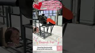 ISO 834 Horizontal Fire Resistance Test Furnace for Building Elements