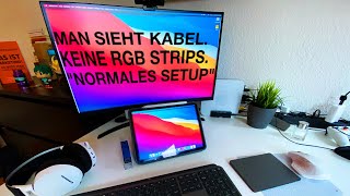 Mein imperfektes Schreibtisch Setup (M1 Mac mini, iPad Pro und ein komischer Typ.)