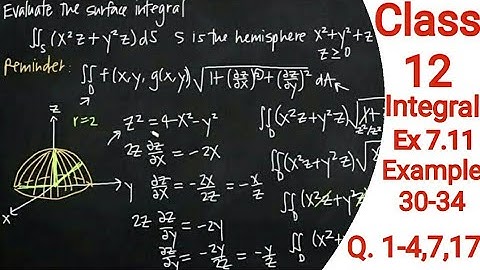 Class 12 || Ex 7.11 || Example 30, 31, 34 & Ques. 1-4, 7, 17 || By Pooja Sharma