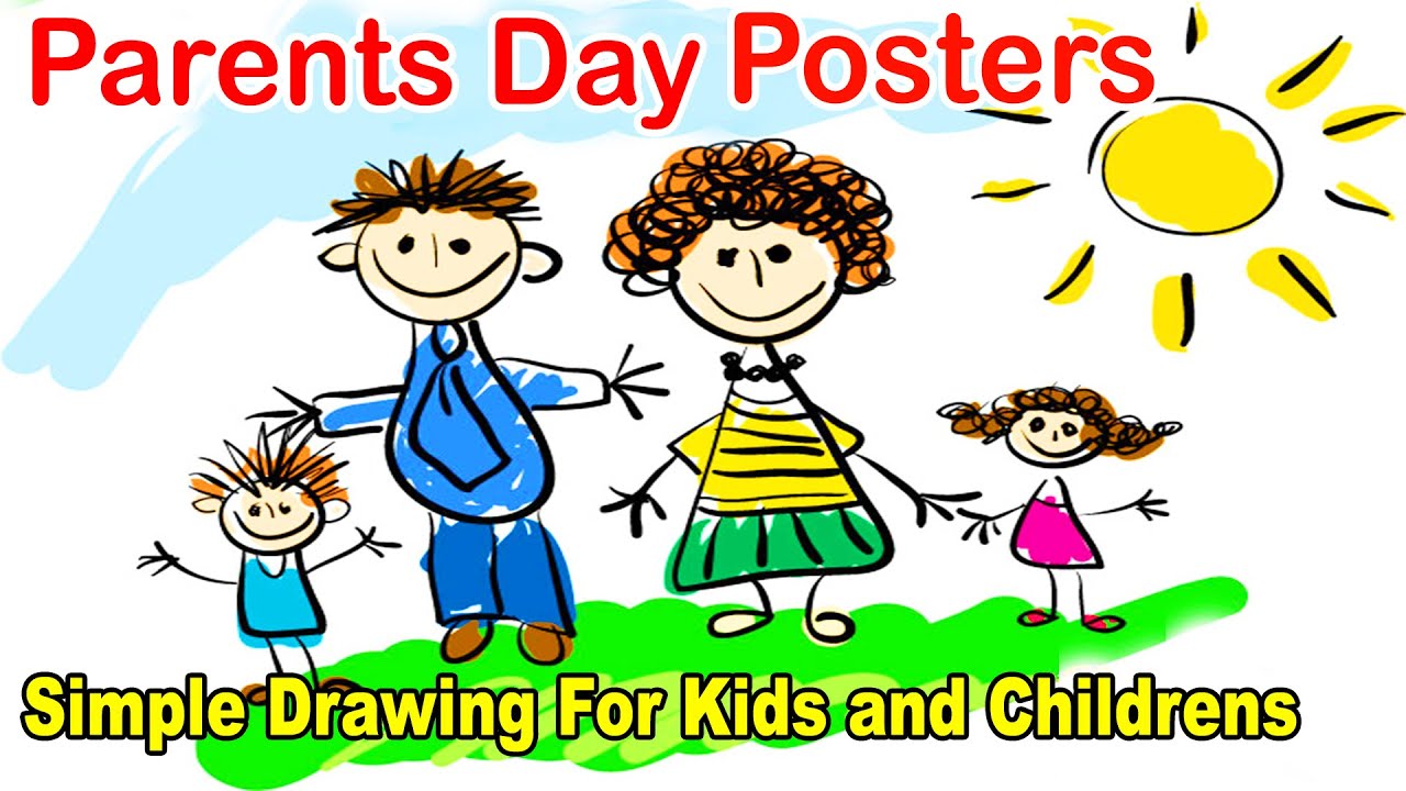 Parents Day Posters Making Simple Ideas For Children's|Happy Parents Day Posters|Parents Day Poster