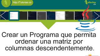 arrays – java (ordenar matriz por columnas descendentemente)