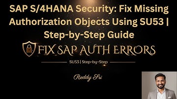 STOP SAP Errors! Fix Missing Authorizations with SU53 | Fast Troubleshooting | Step-by-Step Guide