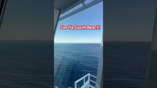 See Ya South Beach! #royalcaribbean #independenceoftheseas #cruising #travel #miami #southbeach