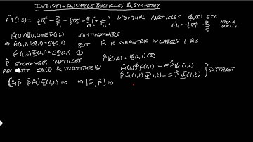 Indistinguishable Particles and Symmetry (PHAS3226 Video 23)
