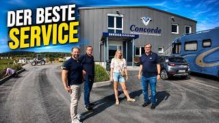 The BEST Service Center in Europe? Concorde surprises the camping world! Service Center