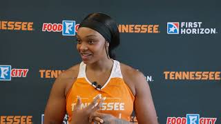 Lady Vols Basketball player Aaliyah Moore media Sept. 25, 2026