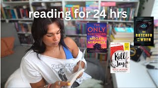 I (tried) to read for 24 hours (and failed) | a reading vlog