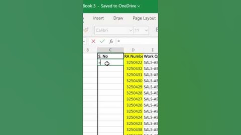 How to Large Sequence No in Excel Just in a Second