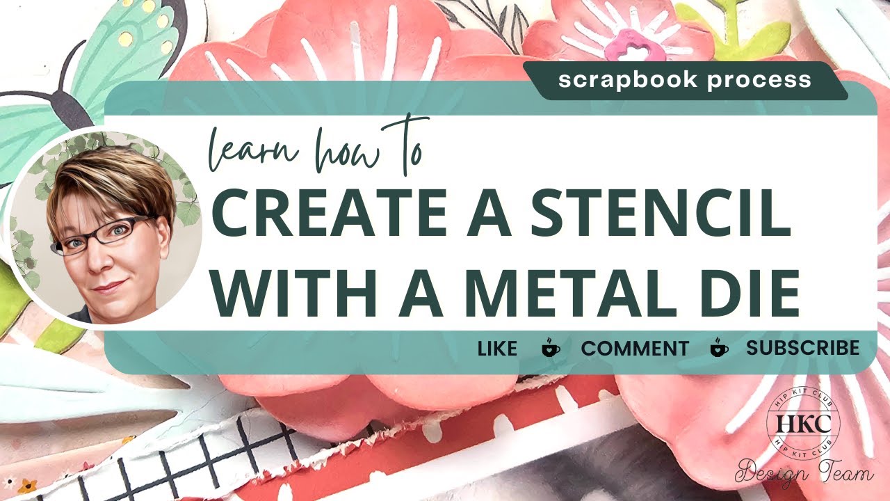 Create a Stencil with a Metal Die | Simple Mixed Media | Raspberry ...