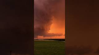 Cone Tornado Filmed West Of Ada, Oklahoma On A Day No One Expected Storms Much Less Tornadoes