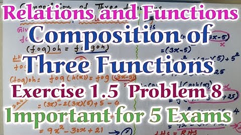 TN 10th Maths|Relations and Functions|Composition of three Functions|Exercise 1.5|Problem 8|in tamil