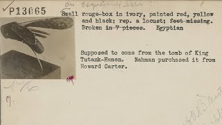 Seminar in the History of Collecting: Howard Carter and the Market for Egyptian Art, 1920–1940