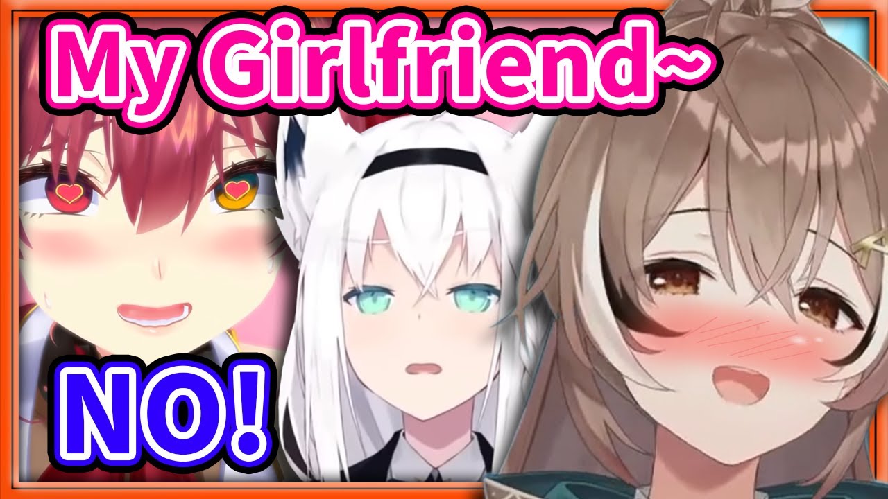 Marine and Fubuki Fight Over Mumei 【Hololive】