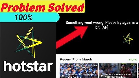 Something went wrong. Please try again in a bit. [AP] || hotstar playback stream not available ||
