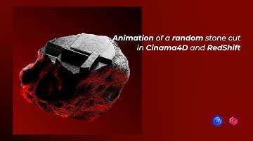 Animation of a random stone cut in Cinema4D and RedShift [November 2025]