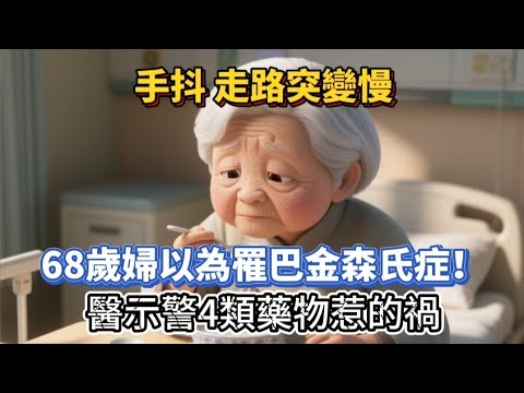 手抖、走路變慢以為巴金森？竟是4類藥物惹禍