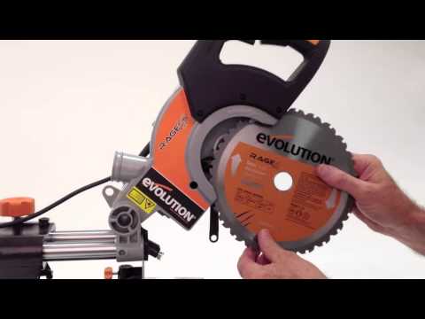 Mitre Saw Blade Installation on Evolution Mitre Saw