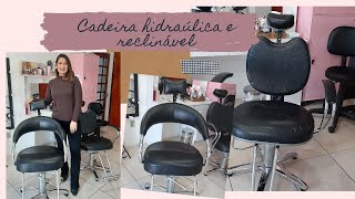 Poltrona Cabeleireiro Barbeiro Hidráulico Encosto Fixo Preto - Bueno  Cadeiras - Poltronas - Magazine Luiza