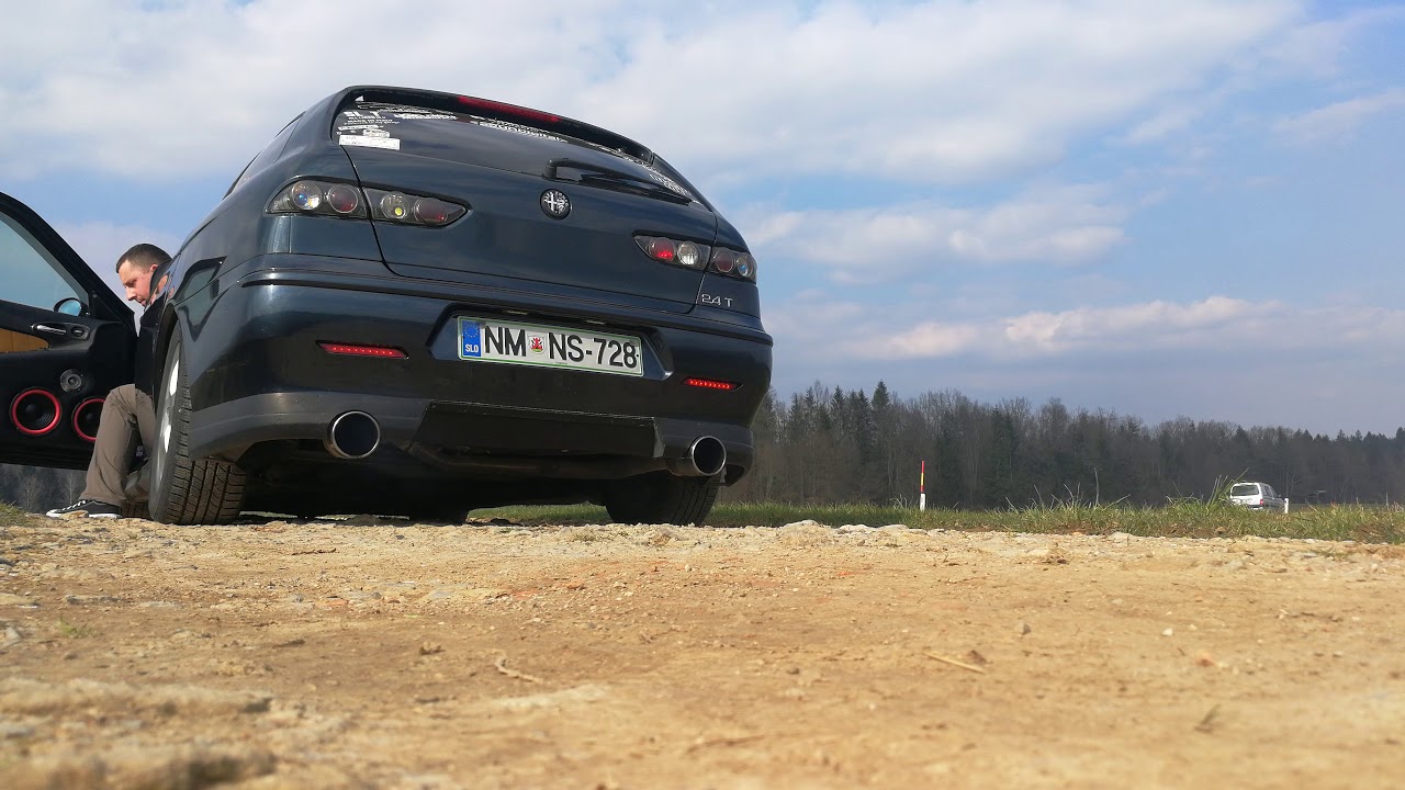 Alfa Romeo 156 Sw 2 4 Jtd 10v Chip 180hp Exhaust Sound Rev Limiter Blowoff Youtube