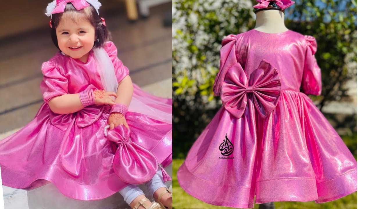 Eid Baby Dress Cutting & Stitching Tutorial | Eid Outfit for 3-4 Years Baby Girl | @Atfalbydilla 