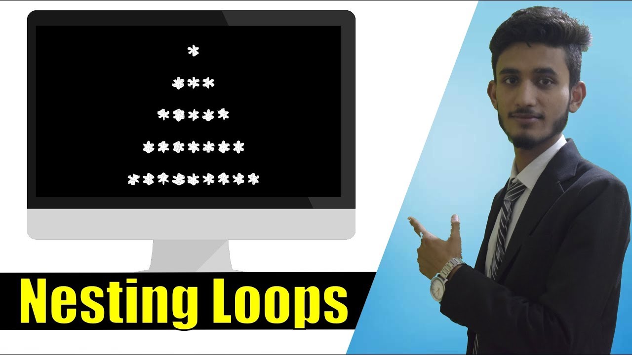 pattern printing in c programming nested loop in c language Part 3 ...