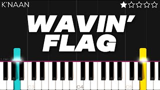 K’NAAN - Wavin’ Flag (Coca-Cola Celebration Mix) | EASY Piano Tutorial screenshot 3