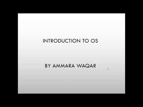 INTRODUCTION TO OPERATING SYSTEMS PART 1