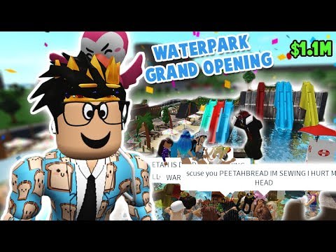 I Finally Did The Grand Opening Of My Bloxburg Waterpark It Was Chaotic Youtube - i tried every job in bloxburg roblox youtube
