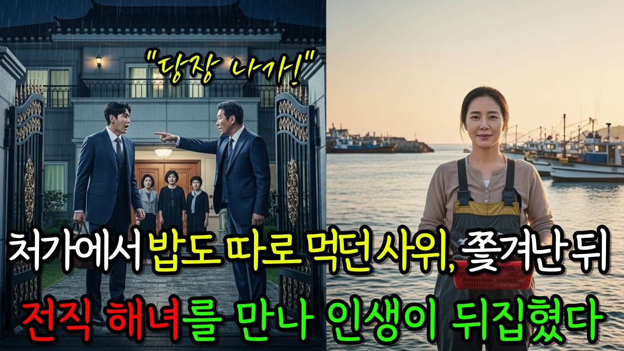 처가에서 밥도 따로 먹던 사위, 쫓겨난 뒤 전직 해녀를 만나자 인생이 뒤집혔다.