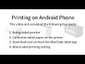 Android Printing Tutorial-HIROBOT 4B-2054N Bluetooth+USB Thermal Label Printer