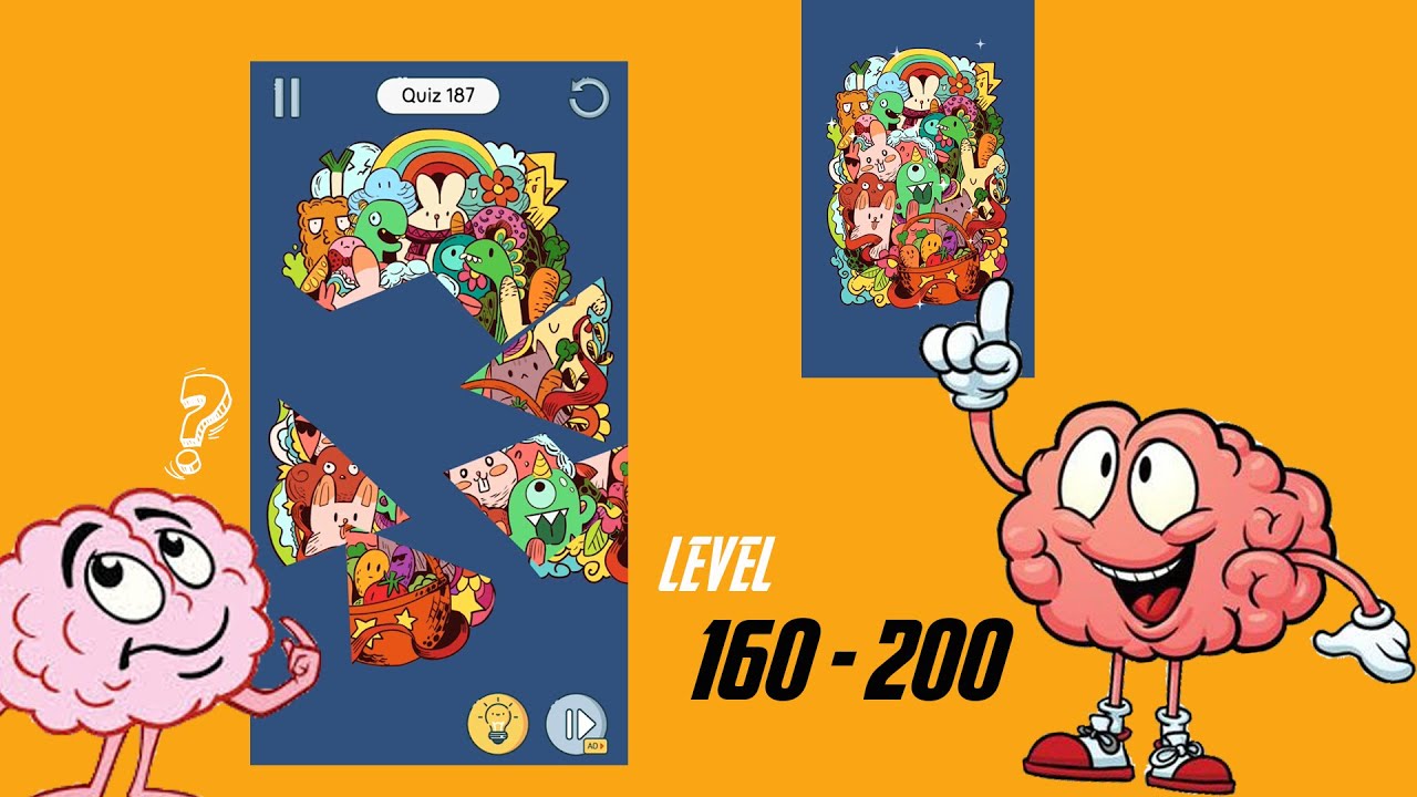 Brain up - Gameplay Walkthrough Level 160-200 (Android/ IOS)