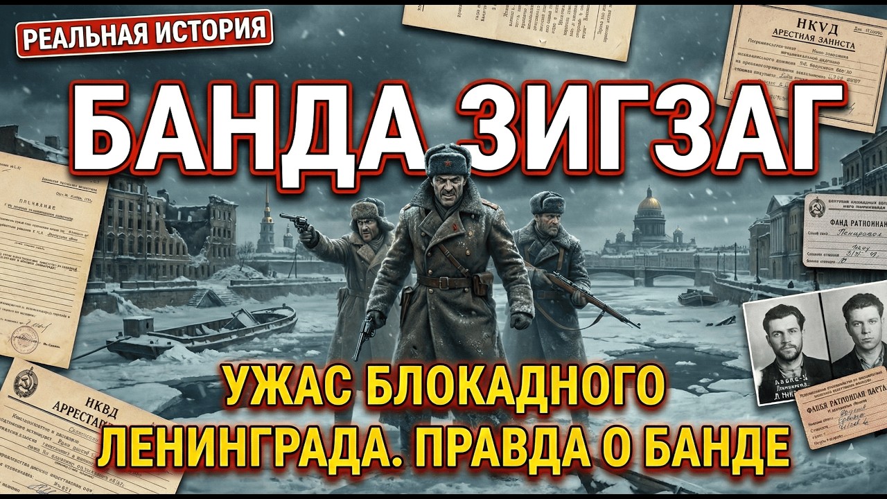 БАНДА «ЗИГЗАГ»: 17 тонн украденного хлеба в умирающем Ленинграде.