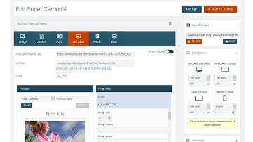 Super YouTube  Carousel Using WordPress Super Carousel Plugin