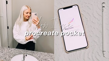 how I use Procreate Pocket! (easy digital illustrations on iPhone)