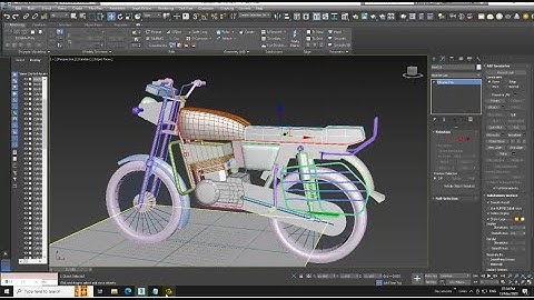 3DsMax Tutorials, Learn 3D Modeling a  RX 100 Bike from Scratch in 3dsmax ( Part 12)