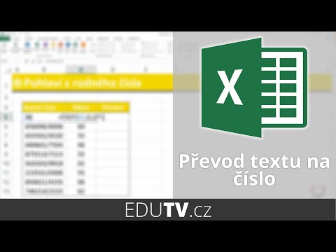 Jak převést text na číslo v Excelu?