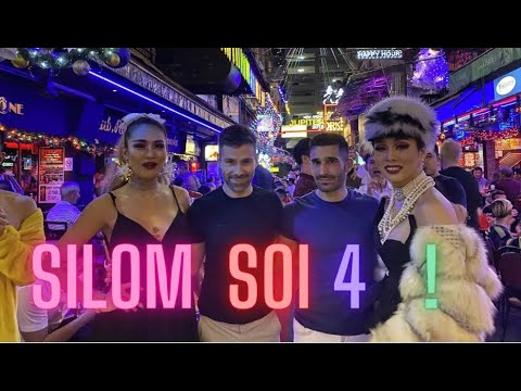 Walking down Bangkoks Gay street Silom Soi 4 Bangkok Thailand 2021 4K ซอยสีลม 4