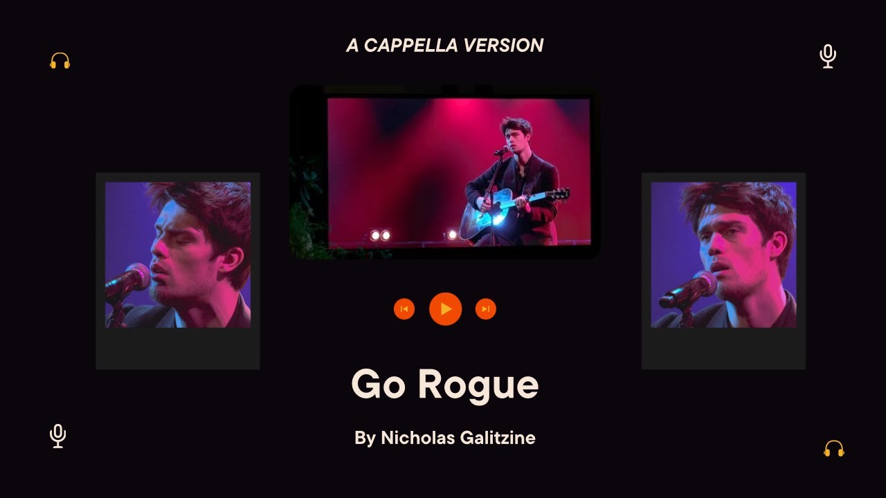 Nicholas Galitzine GOES ROGUE A Cappella Raw Vocals from 