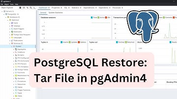 How to import / restore tar file in pgadmin4 or PostgreSQL ?