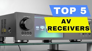 TOP 5 BEST AV RECEIVERS 2023 REVIEW, BLUETOOTH RECEIVER FOR HOME THEATER & MUSIC, SURROUND SOUND AVR
