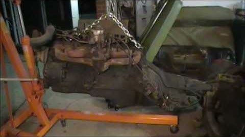 1971 Chevy Nova engine removal