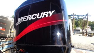 6M4D85 Used 2002 Mercury 115ELPTO 115HP 2-Stroke Remote Outboard Boat Motor 20" Shaft
