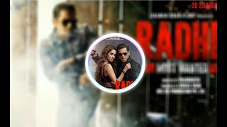 Radhe 3d Song Title Track Radhe Your Most Wanted Bhai Salman Khan Disha Patani Sajid Wajid