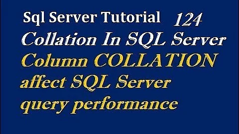 Collation In SQL Server